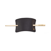 Balmain Luxury Hair Barrette Leather (Black) - Beauty Affairs 1